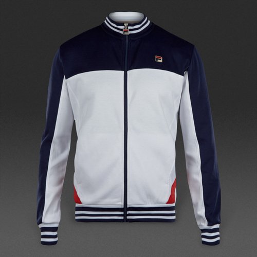 FILA Tiebreaker Track Jacket White / Peacoat / Chinese Red for Men